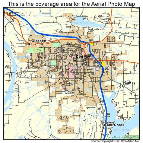 Aerial Photography Map Of Conway Ar Arkansas