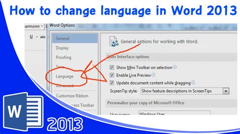 How To Change Language In Word Microsoft Word