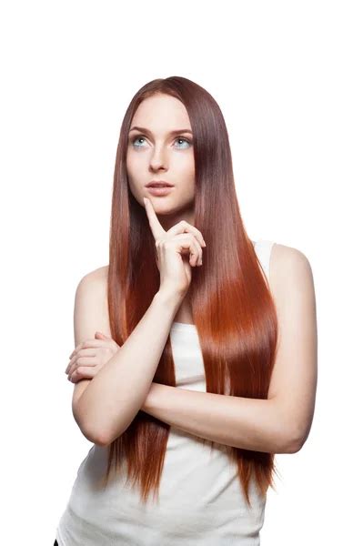 Nude Woman With Long Red Hair Stock Photo Zastavkin 69876047