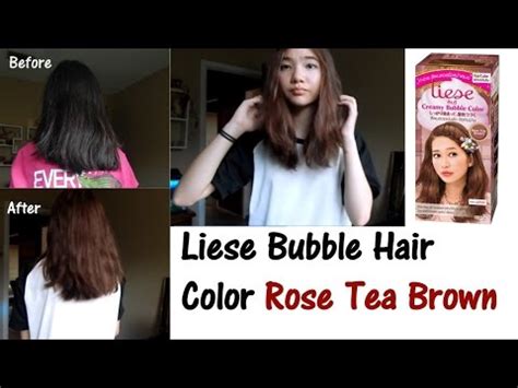 This hair dye is a japanese product. Liese Bubble Hair Color // Rose Tea Brown - YouTube