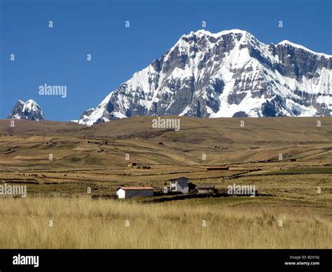 The Mountain Ausangate In The Peruvian Andes South America Stock Photo