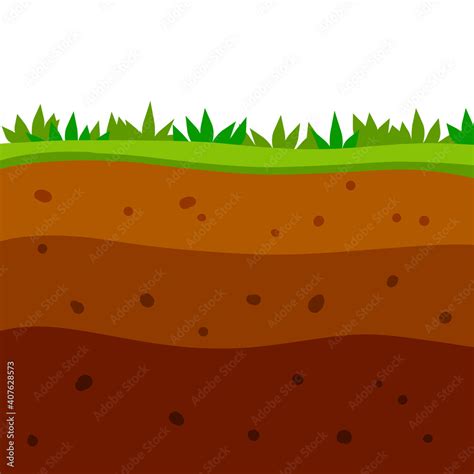 Land In The Section Brown Soil Layer Background For Archaeology