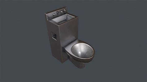 Prison Toilet 3d Model
