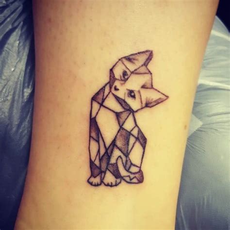 Cat Geometric Tattoo Images The Style Inspiration