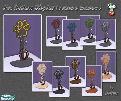 The Sims Resource Pet Collar Display Mesh And Recolors