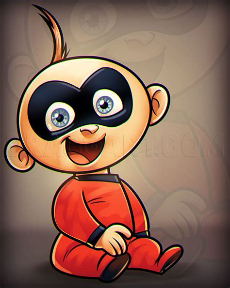 Draw Jack Jack From Incredibles Step By Step Drawing Guide By Dawn Dragoart