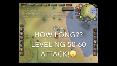 Osrs Leveling 50 60 Attack How Long Did It Take Youtube