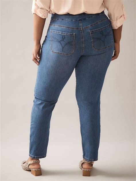 Womens Plus Size Jeans Skinny Straight Addition Elle Canada