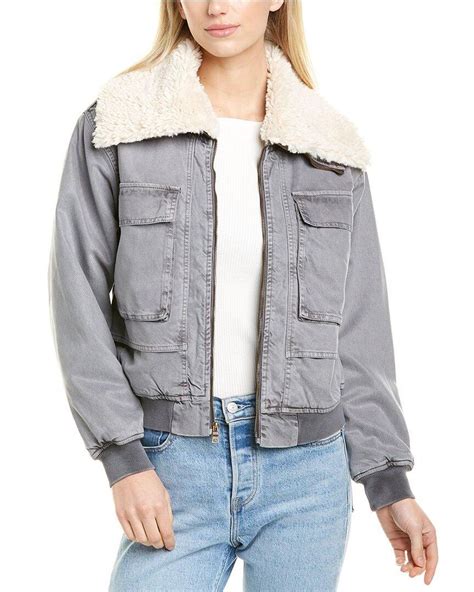 Young Fabulous And Broke Earhart Jacket In Grey Gray Lyst
