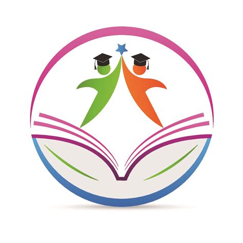 Template Desain Logo Education Point Simbol Logo Buku Desain Logo Pin Gambaran