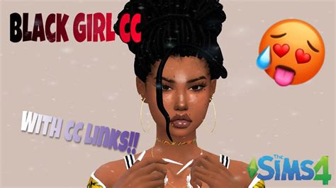 Black Girl Cc 😍 Cc Linksthe Sims 4 The African Simmer Youtube Bab