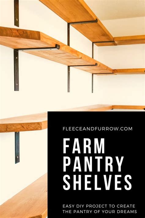 Farmhouse Pantry Diy And Open Shelving Fleeceandfurrow Diy Pantry