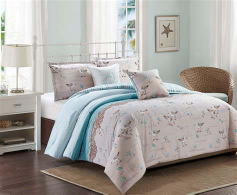 Sandpiper Twin Size 4 Piece Comforter Set