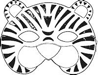 Manualidades máscara tigre en Goma Eva moldes