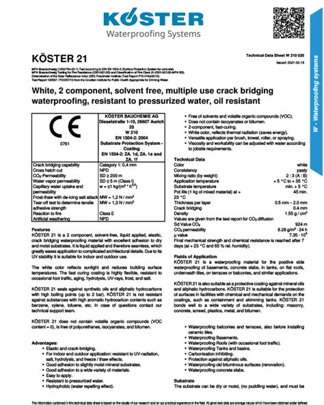 Koster Waterproofing Product Data Sheets Delta Membranes