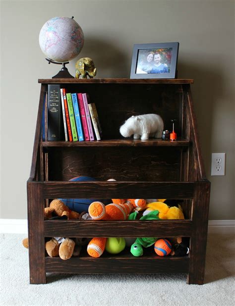 Isn't this diy toy storage idea just adorable? Ana White | Kendra Storage Console (aka Bookshelf Toybox ...