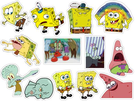 Spongebob Squarepants Meme Stickers Ubicaciondepersonascdmxgobmx