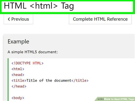 How To Nest Html Tags 4 Steps With Pictures Wikihow