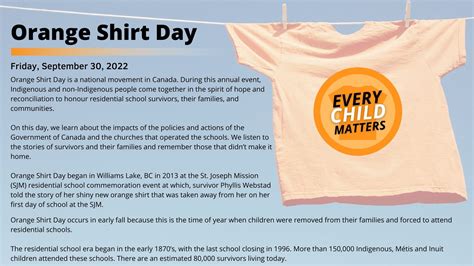 Orange Shirt Day Indigenous Peoples