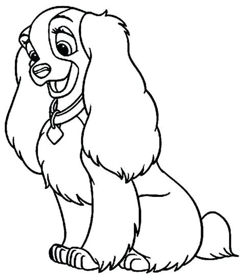Printable Pretty Looking Dogs Coloring Pages Free