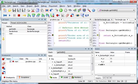 From there the syntax to start debugging is: SlickEdit has built in debuggers for GNU C/C++ GDB, Java ...