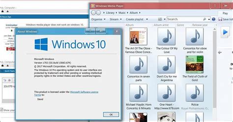 Music In Windows 7 Media Player Transferred To Windows 10 Player