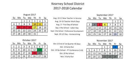 Fafsa (free application for federal aid) available. District Announces 2017-2018 Academic Calendar - Kearney ...