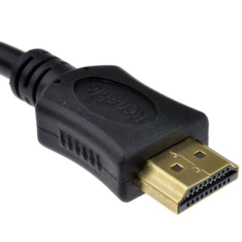 Kenable Gold Hdmi Cable High Speed 1080p Hd Tv Screened Lead Black