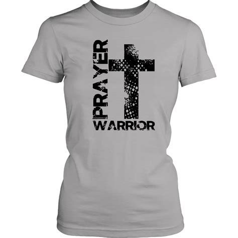 Prayer Warrior Big Cross Christian T Shirt Christian Hoodies Christian