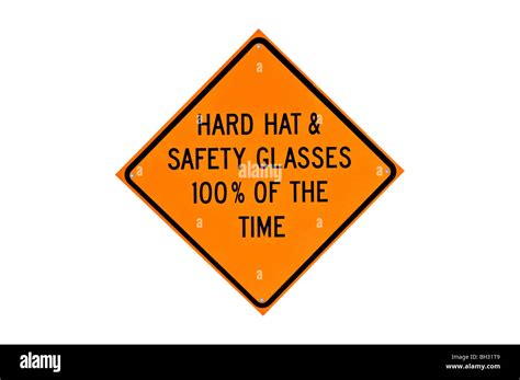 Orange Warning Sign On White Background Stock Photo Alamy