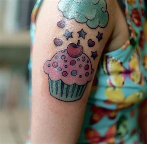 Pink Cupcake Tattoo Cupcake Tattoos Pink Tattoo Tattoos