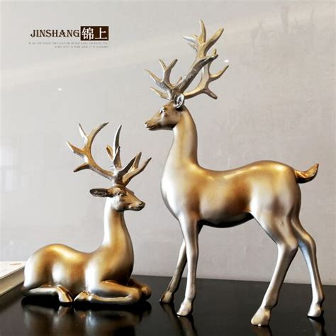 Retro Zhaocai Deer Ornaments Home Furnishing Jewelry Living Room Tv