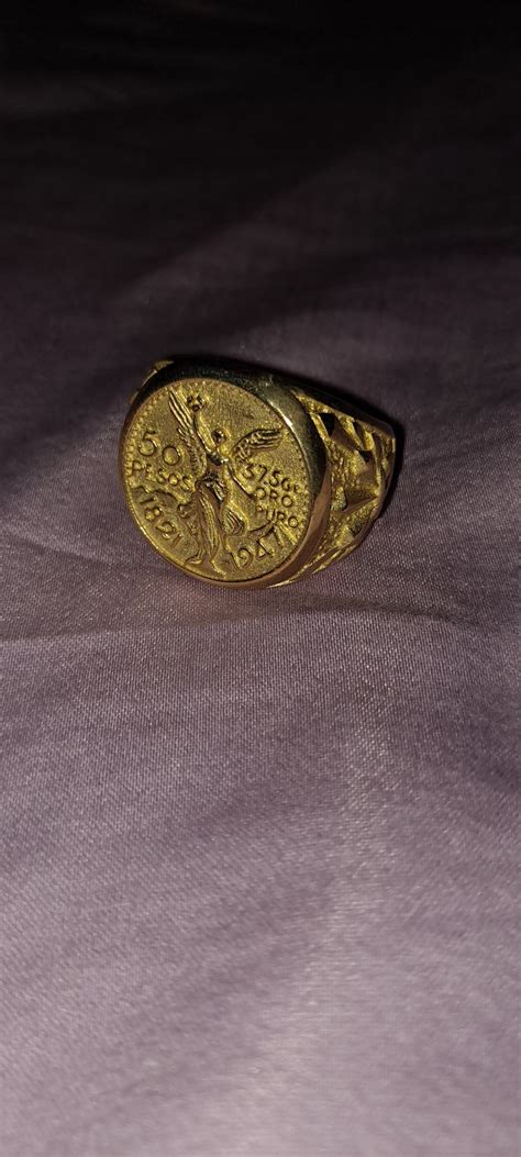 I Have A Mans 18k Gold 50 Pesos Ring And Wondering What The Value Of
