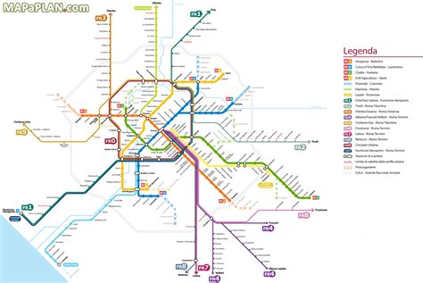 Printable Rome Metro Map Printable Maps