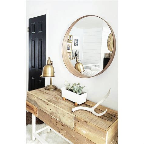 Round mirrors for style and practicality. $100 modern round mirror - ikea @katie_blythe_designs ...