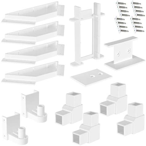 Please see your gate instructions for spacing. SnapFence White Modular Vinyl Fence Gate Kit-VFG-1 - The Home Depot