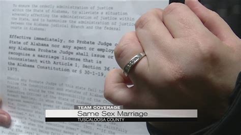 No Marriage Licenses Issued To Same Sex Couples In Tuscaloosa County