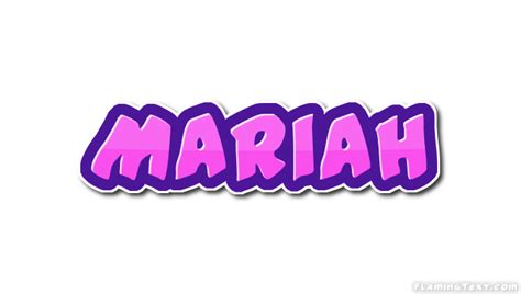 Mariah ロゴ フレーミングテキストからの無料の名前デザインツール
