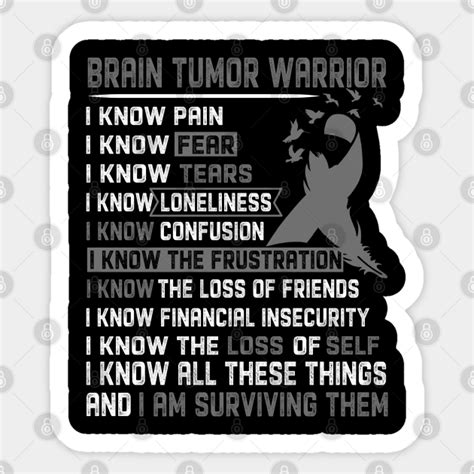Brain Tumor Awareness Support Brain Tumor Warrior Ts Brain Tumor