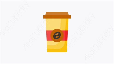 图片素材 016 咖啡杯coffeecup扁平卡通食物和饮料的元素图标 每天快乐多一点