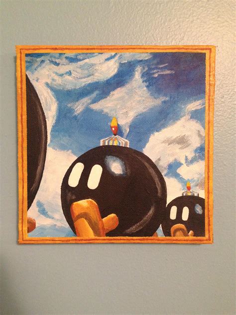 Super Mario 64 Bomb Omb Battlefield Painting View Painting