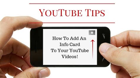 Uploaders can start using cards today, overlaying text (and. How to create an info card on YouTube videos - YouTube
