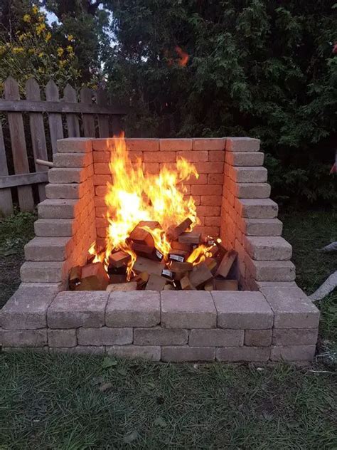 How To Build A Outdoor Fireplace With Brick Fireplace Ideas