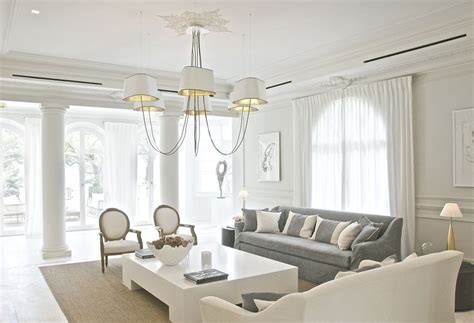 White And Grey Perfection In This Luxurious Living Room House Styles