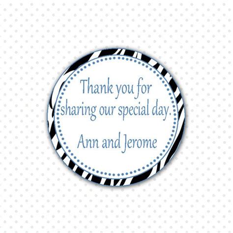 For a cupcake topper simple tape the design to a toothpick. Printable Zebra Thank You Tag - Blue Black White Zebra ...