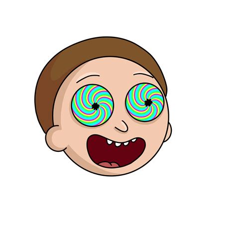 Tripping Rick And Morty Sticker For Ios And Android Giphy