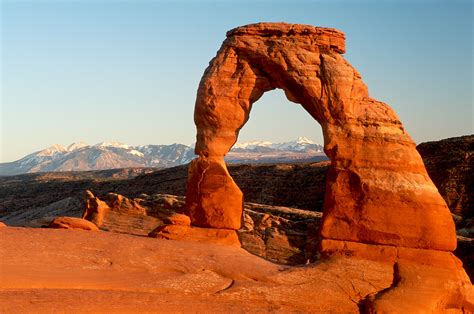 Delicate Arch Sunset Arches National Park Moab Utah Usa Wander