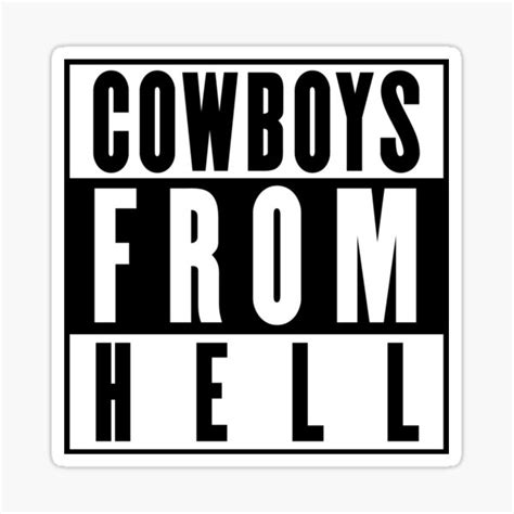 Cowboys From Hell Stickers Redbubble