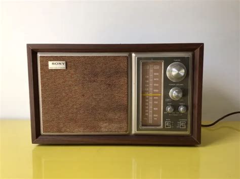 Vintage Sony Tabletop Radio Model Icf W High Fidelity Sound Am Fm Stereo Mcm Picclick