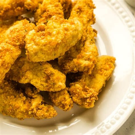 Crispy Deep Fried Chicken Tenders Hearts Content Farmhouse